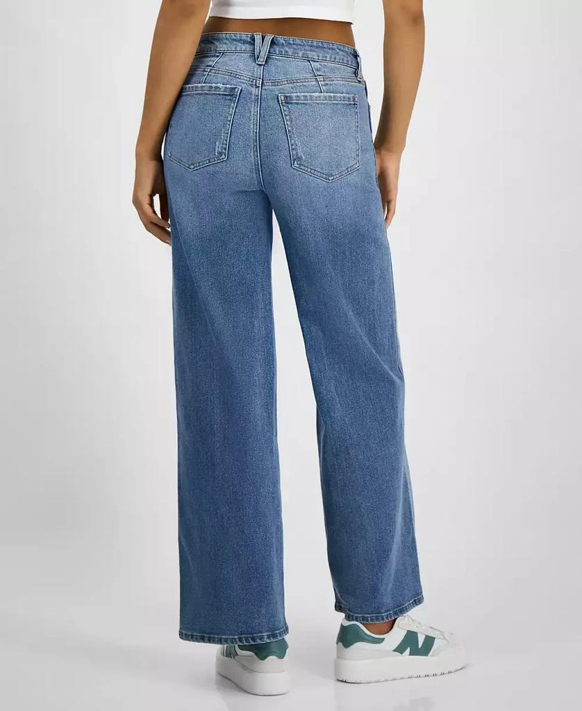 Celebrity Pink Juniors' High-Rise Curvy Wide-Leg Jeans 4
