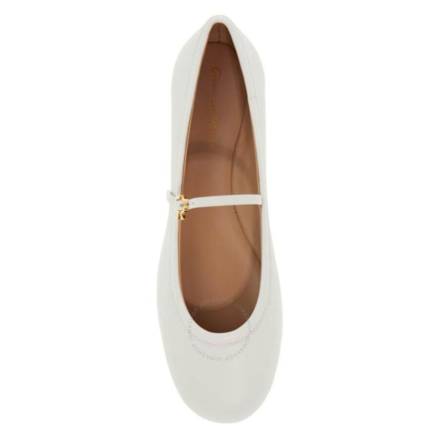 Gianvito Rossi Carla Leather Ballet Flats