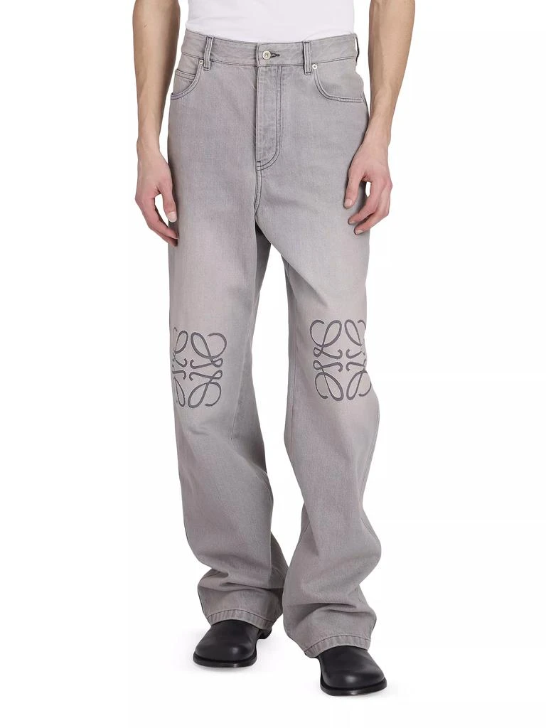Loewe Anagram Logo Baggy Jeans 2