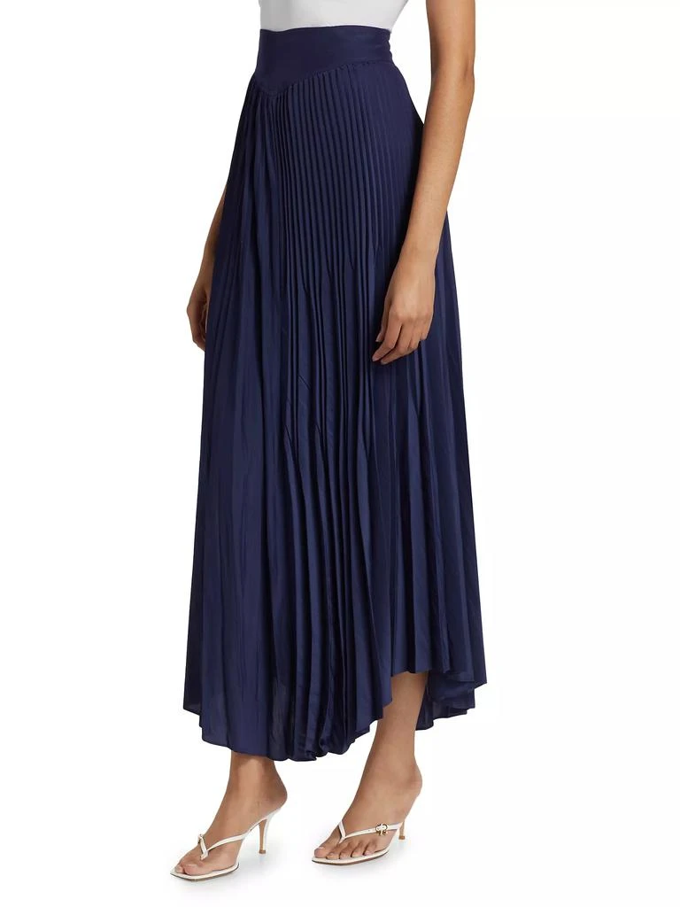 Ramy Brook Winifred Pleated Maxi Skirt 4