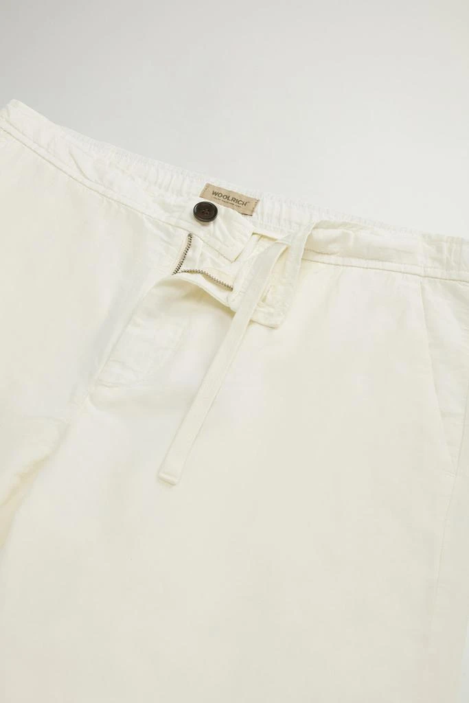 Woolrich Garment-Dyed Cotton- and Linen-Blend Pants - Men - Blue 5