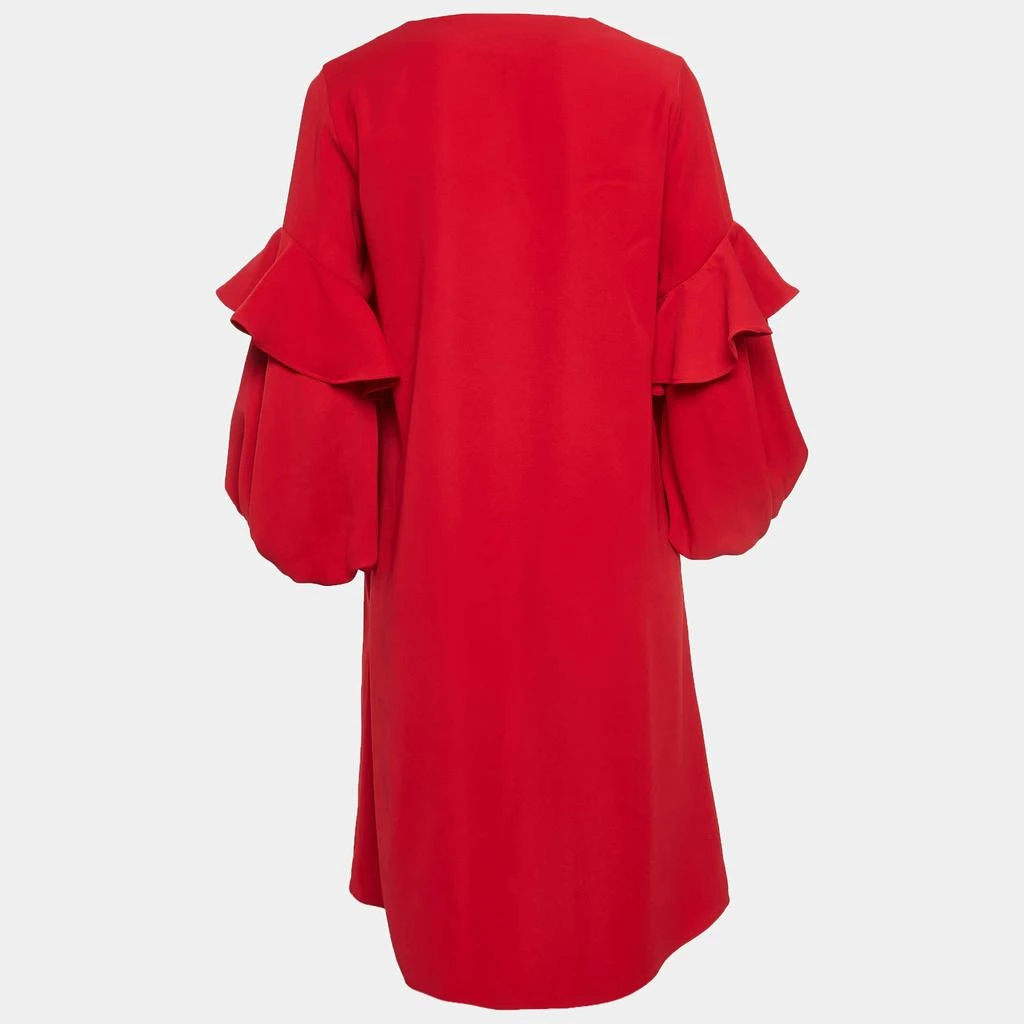 CH Carolina Herrera Red Stretch Crepe Balloon Sleeve Short Dress S  On  Sale Now with Up to 47% Off | Discover Exclusive Deals & Savings at  BeyondStyle  Authentic CH Carolina