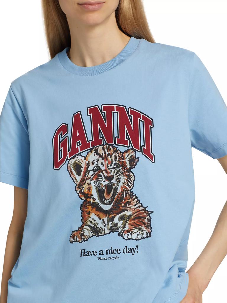 GANNI Tiger Tシャツ 半袖 white - メルカリ