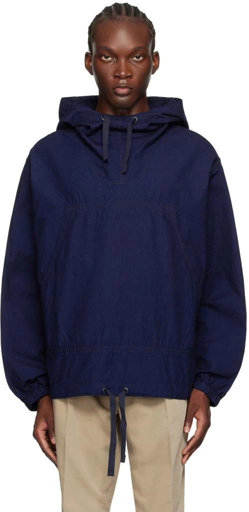 BEAMS PLUS Indigo Military Smock Jacket 1