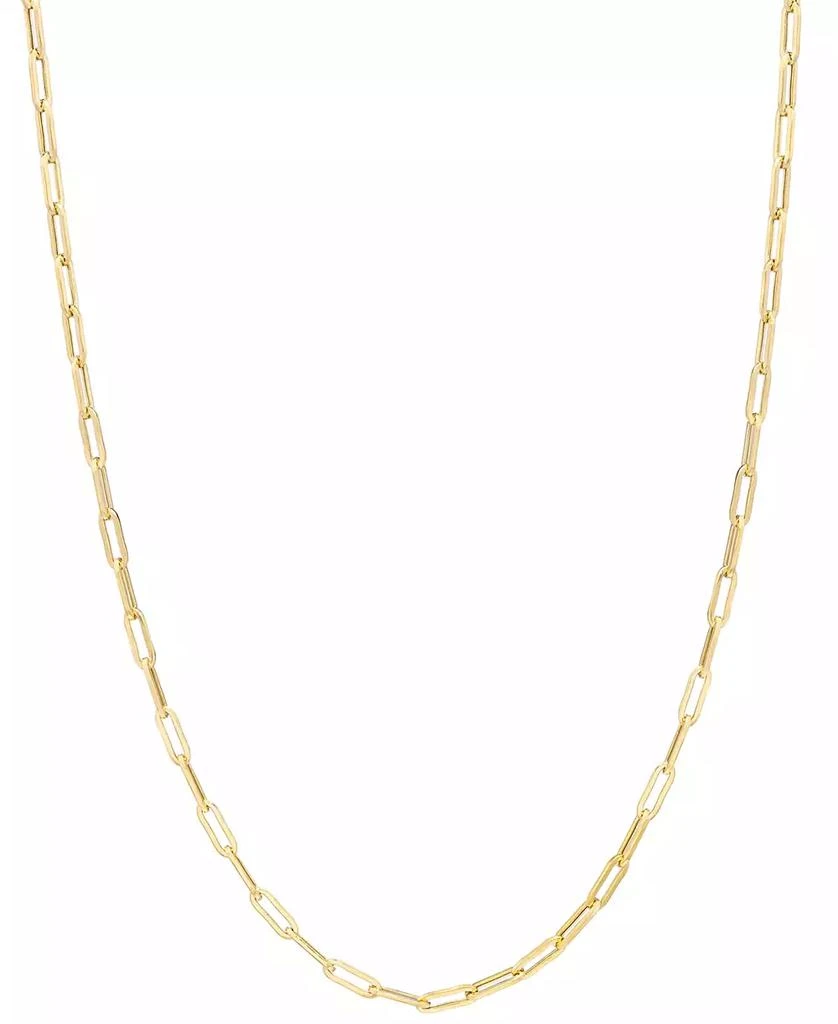 Macy's Paperclip Link 20" Chain Necklace in 14k Gold 1