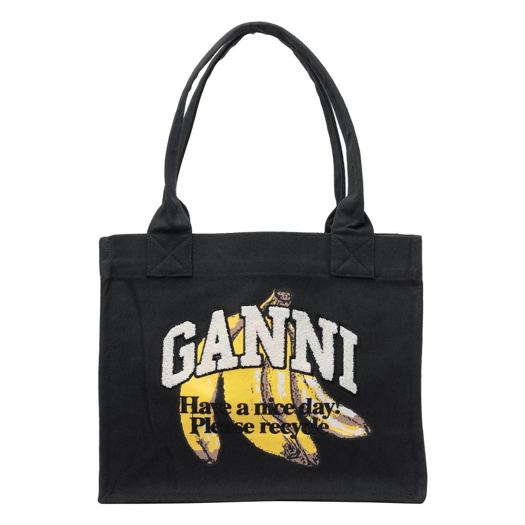 Ganni Ganni Black Cotton Totes - Compare Prices from 6+