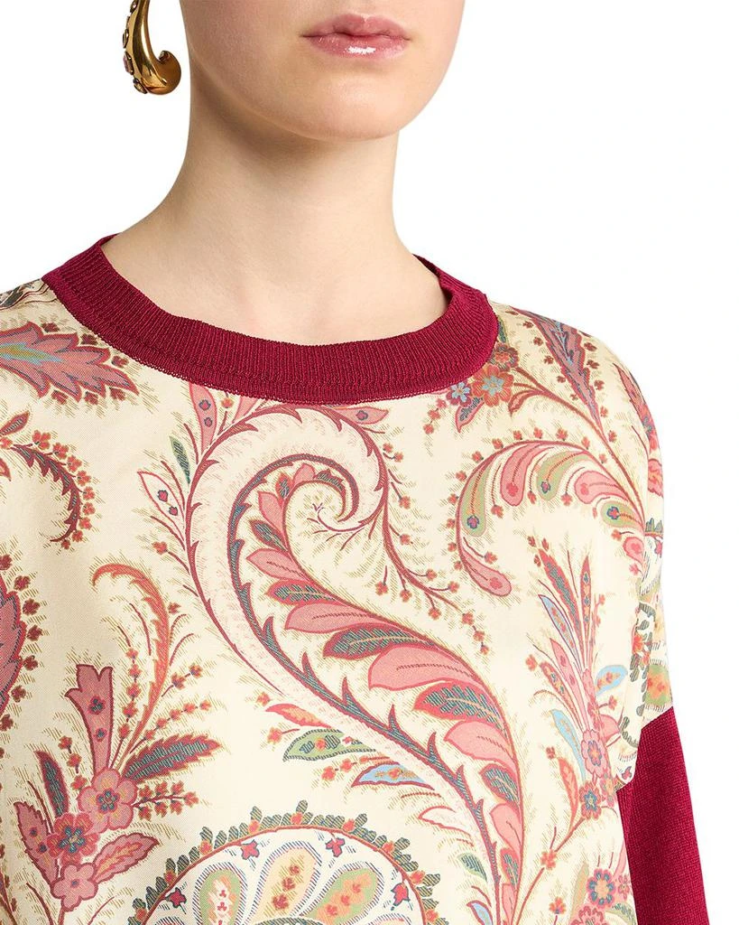 ETRO Silk Panel Sweater 3