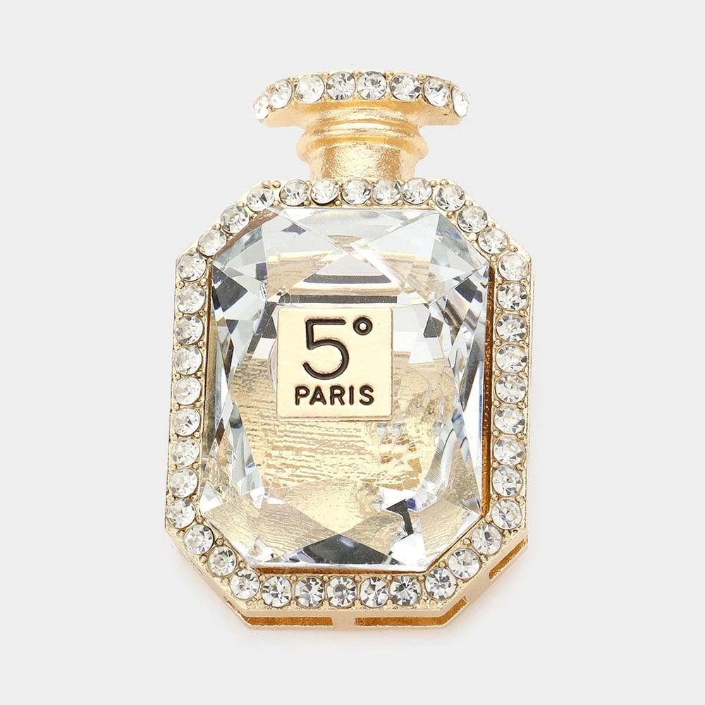 FASHNZFAB No. 5 Paris Message Perfume Pin Brooch