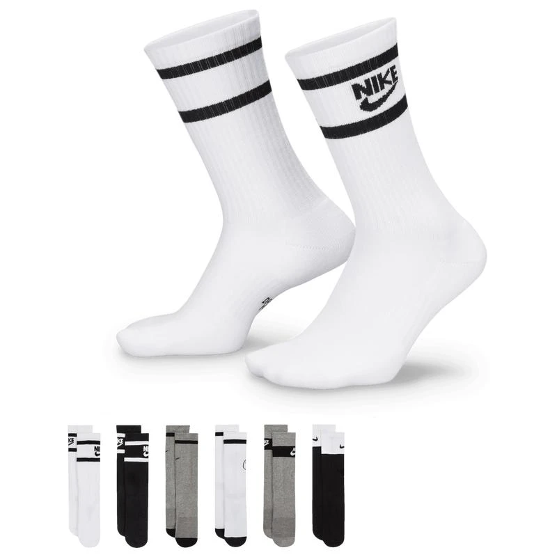 NIKE Nike GFX 6 Pack Crew Socks - Adult 1