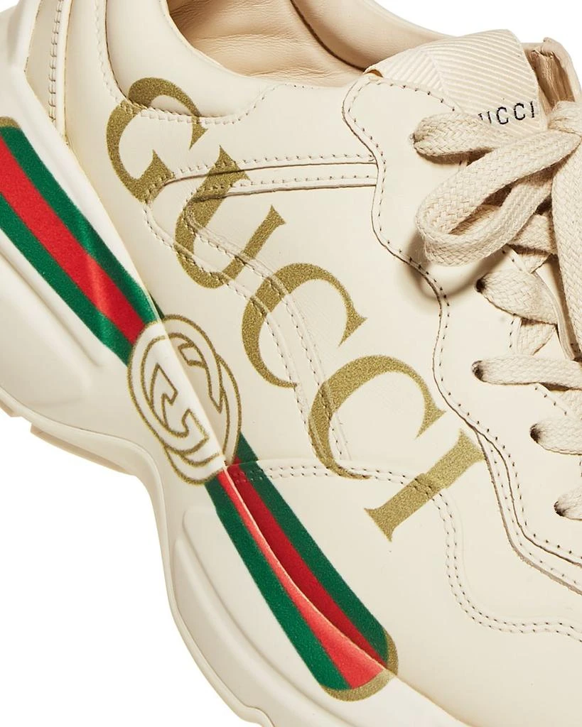Gucci Women's Rhyton Leather Sneakers 6