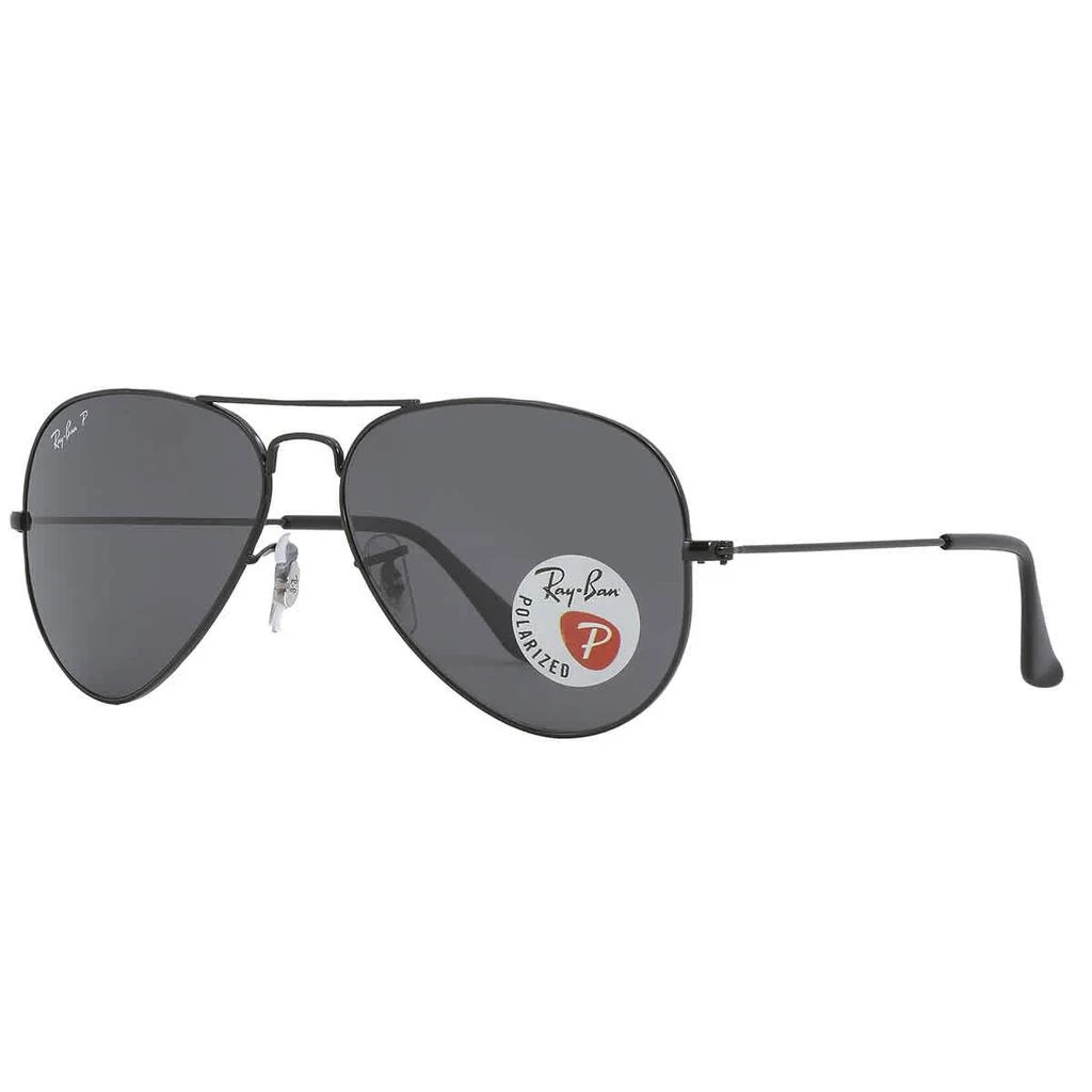 Ray Ban Aviator Total Black Polarized Black Classic Aviator Sunglasses RB3025 002/48 68 3