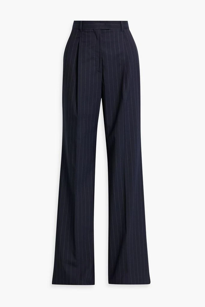 Max Mara Pinstriped wool-blend flared pants 1