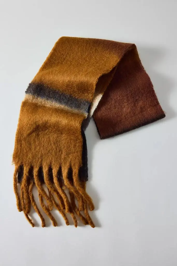 Urban Outfitters Woven Long Striped Scarf