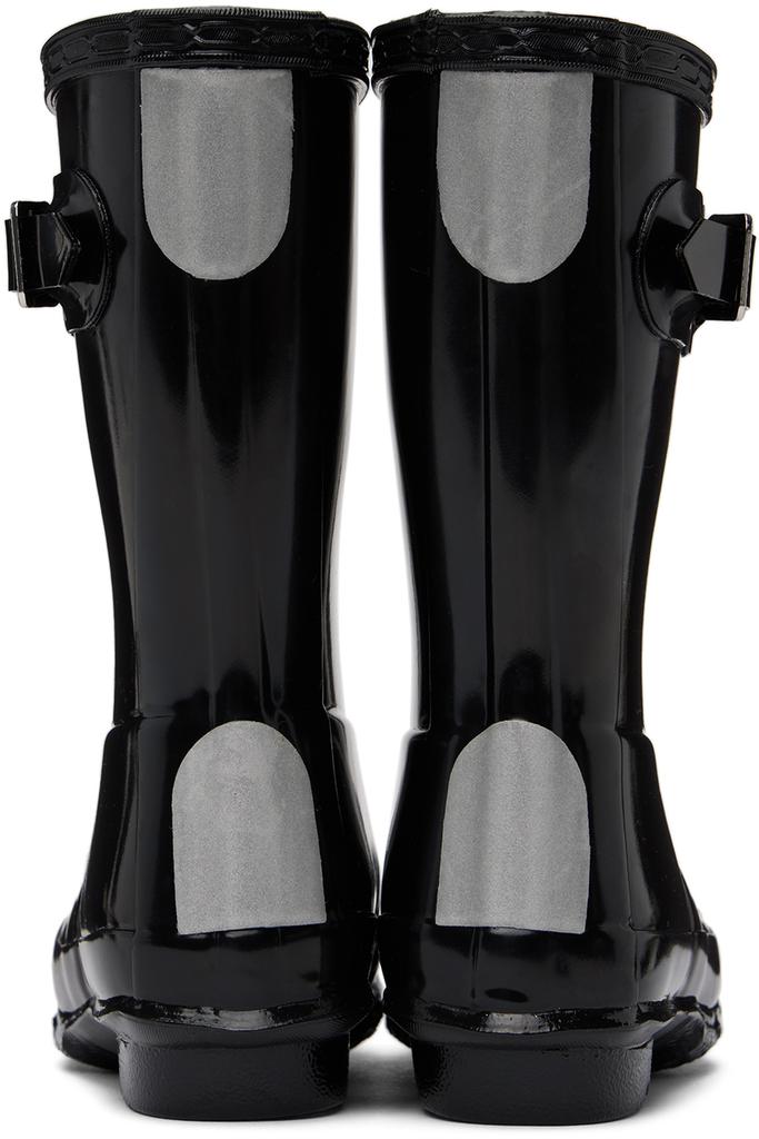 Hunter Kids Black Original Gloss Big Kids Rain Boots