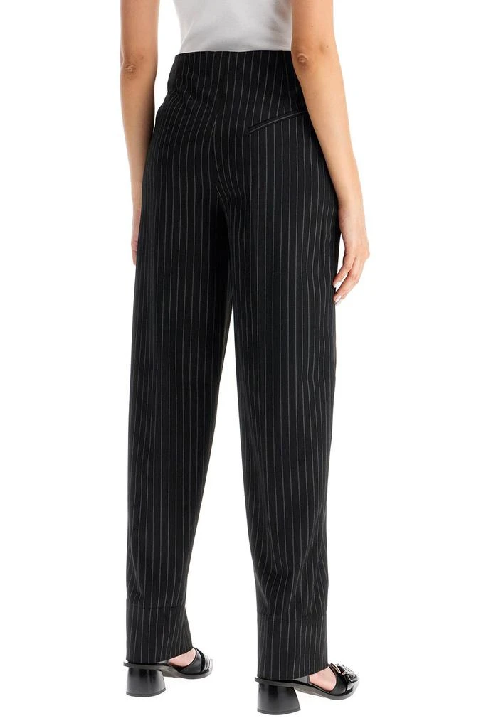 Ganni striped tapered trousers 3