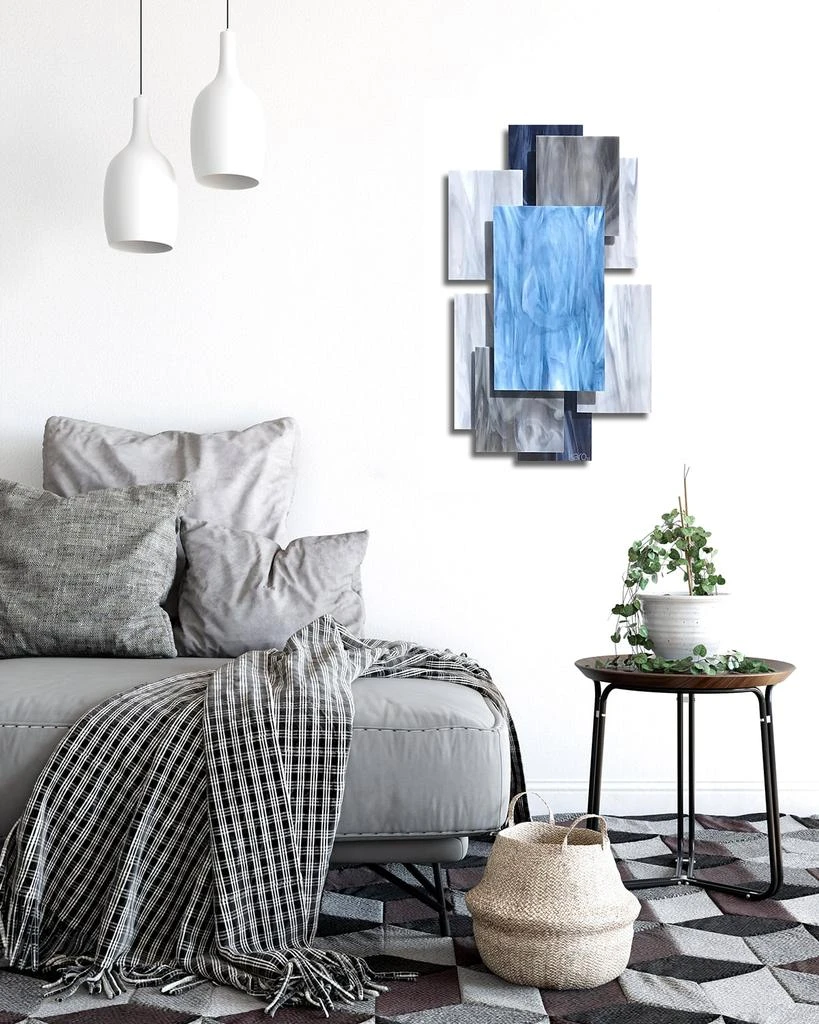 Karo Studios Glass and Metal Wall Sculpture 2
