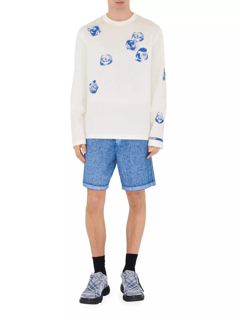 Burberry Linen EKD Shorts 2