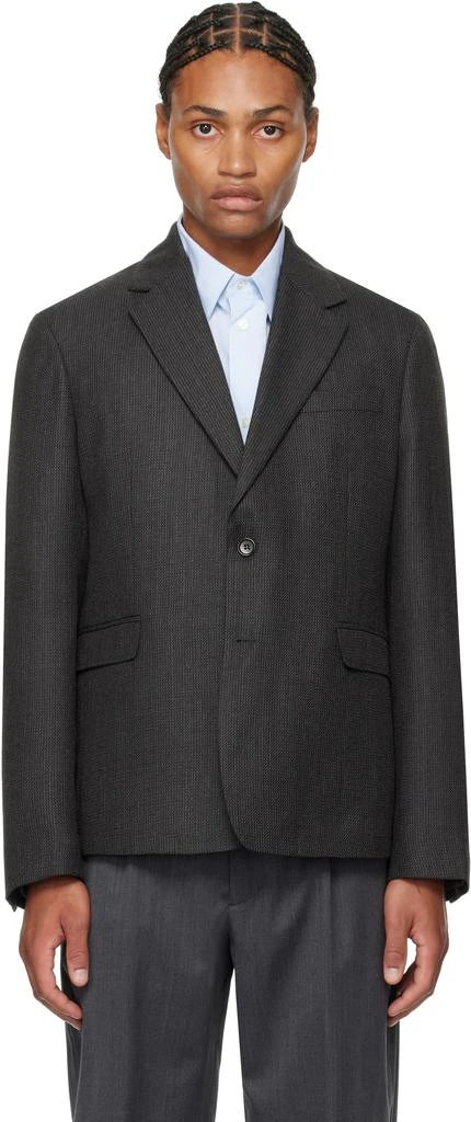 mfpen Gray Single Breasted Blazer 1