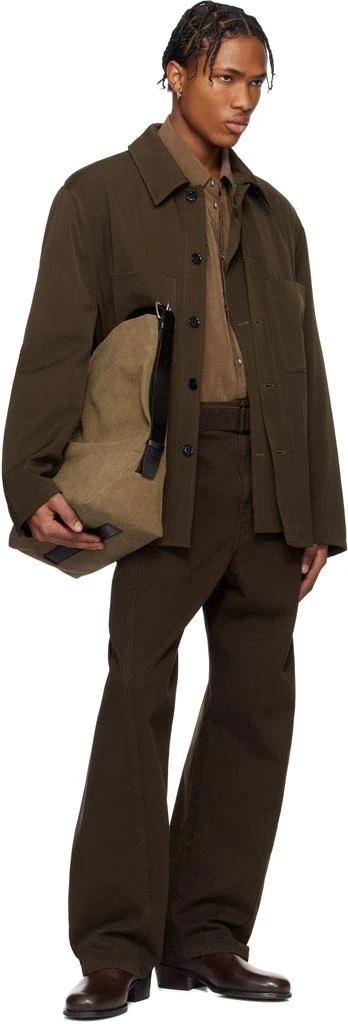 Lemaire Taupe Belted Tote 4