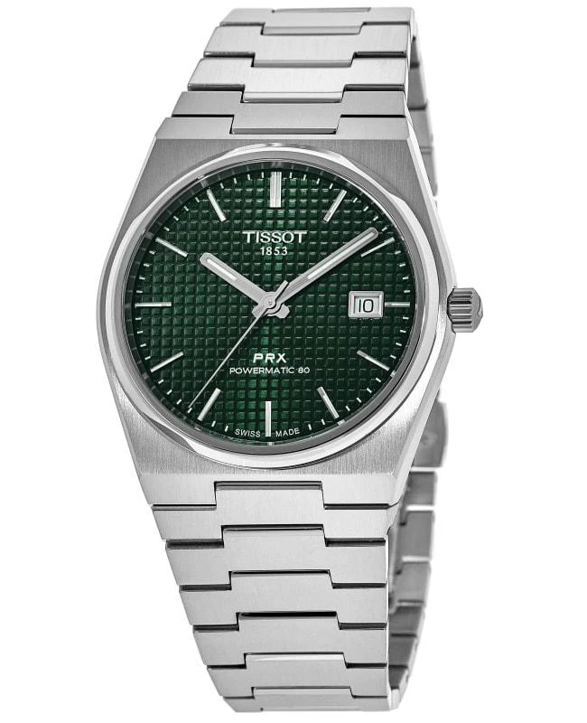 Tissot Tissot PRX Powermatic 80 Automatic Green Dial Steel Men's Watch T137.407.11.091.00 1
