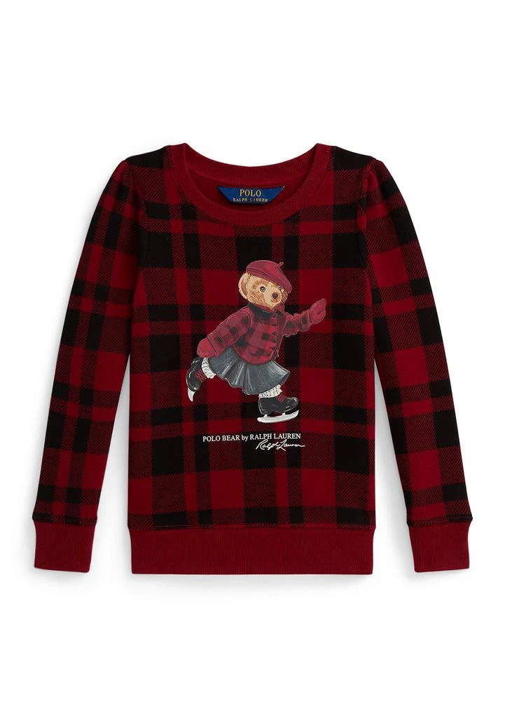 Ralph Lauren Plaid Polo Bear Fleece Sweatshirt