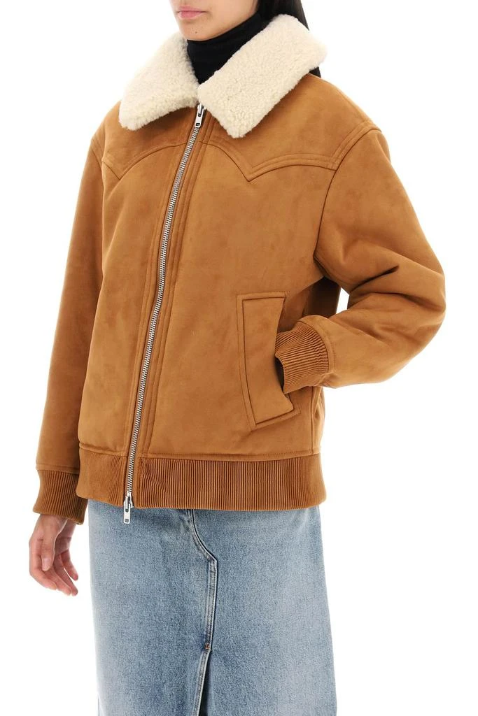 STAND STUDIO lillee eco-shearling bomber jacket 4