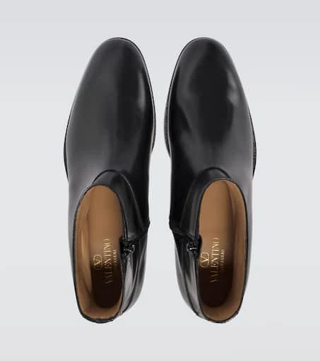 Valentino VLogo leather ankle boots 4