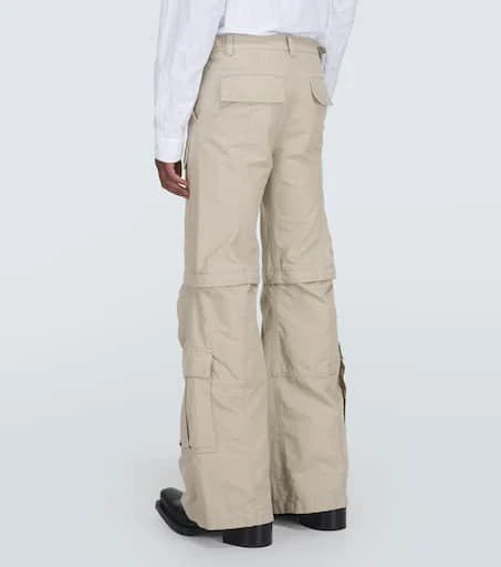 Balenciaga Hybrid flared cotton cargo pants 4
