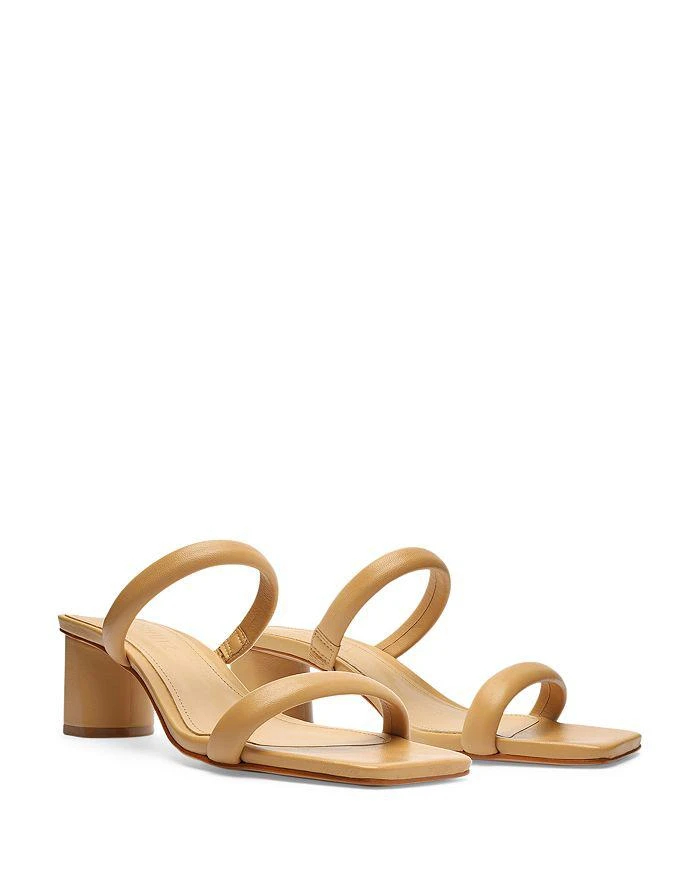 Schutz Women's Ully Lo Square Toe Mid Heel Sandals 12