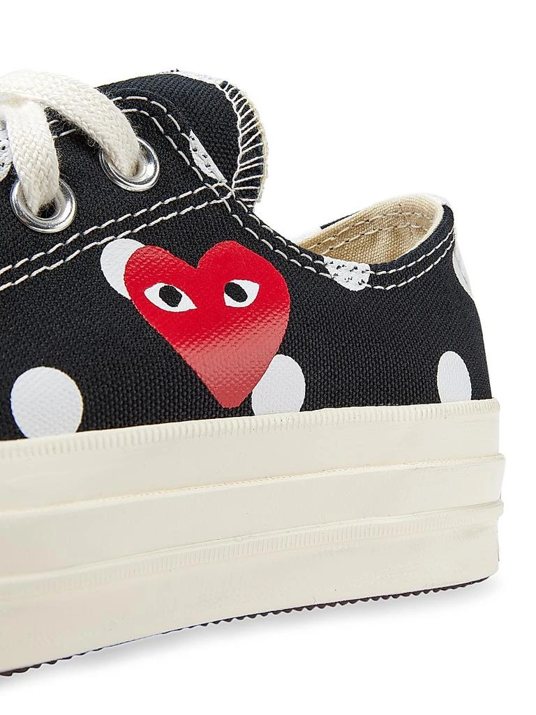 Comme des Garcons CdG PLAY x Converse Women
s Chuck Taylor All Star Polka Dot Low-Top Sneakers 6