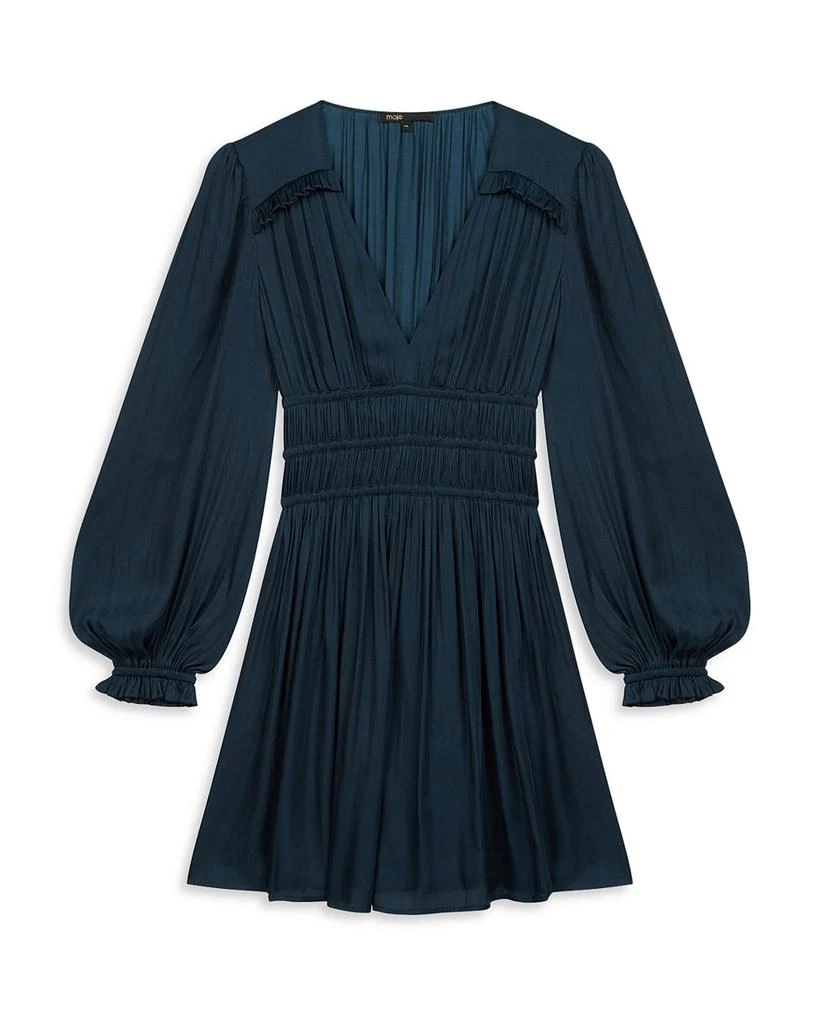 Maje Riane Satin Mini Dress 3