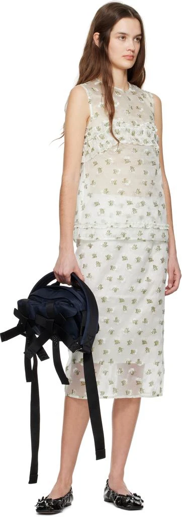 CECILIE BAHNSEN White Oksana Tank Top 4