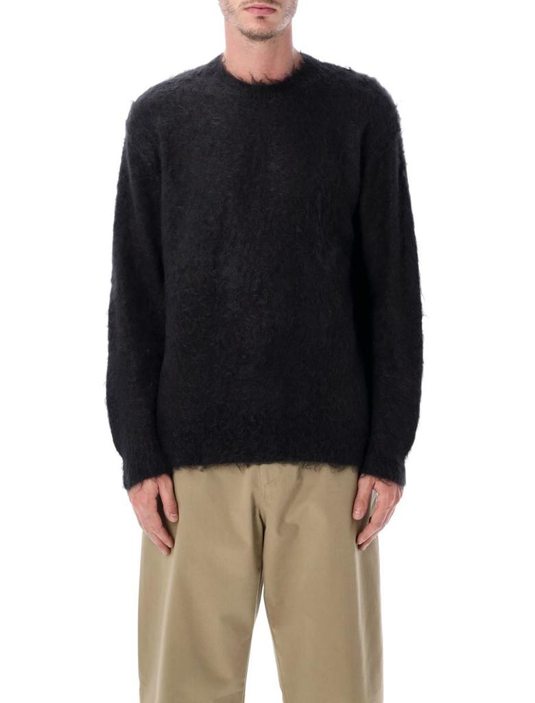 Auralee Brushed Super Kid Mohair Knit Crewneck Sweater – On Sale