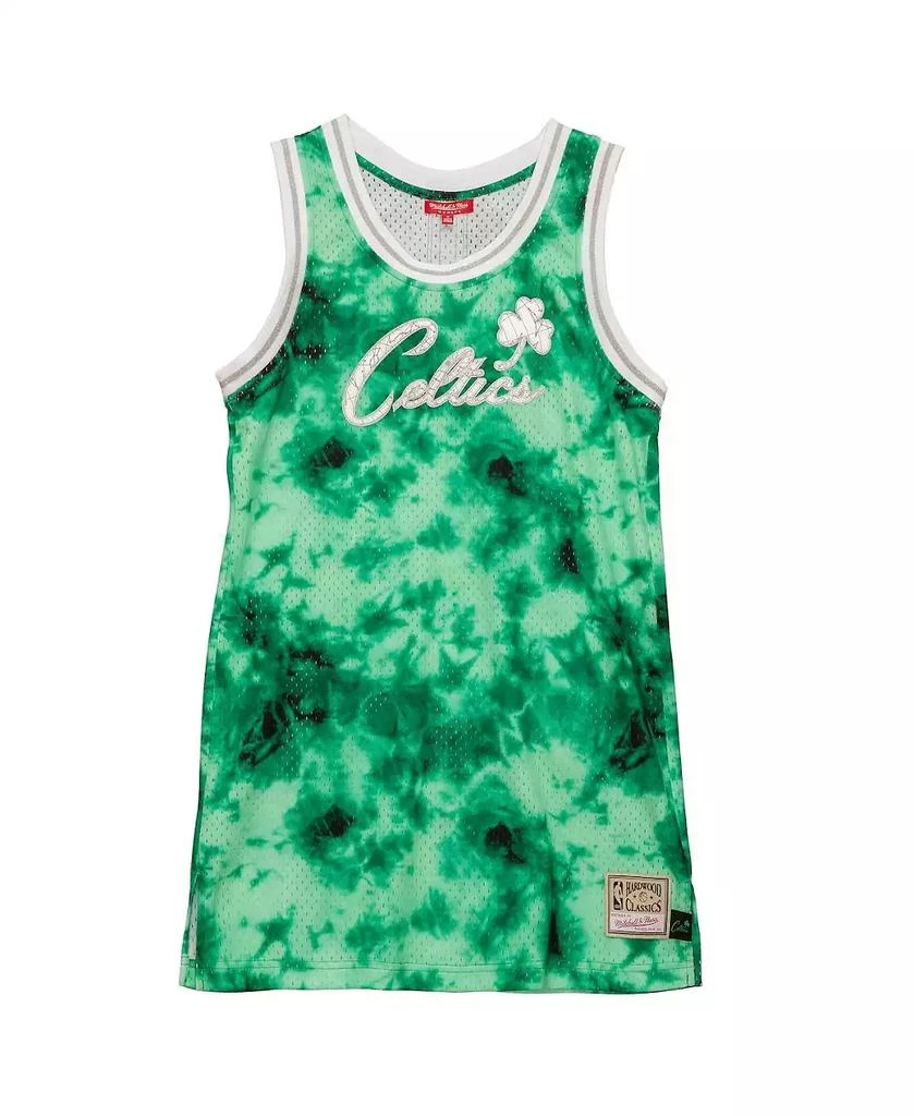 Mitchell & Ness Women's Green Boston Celtics Hardwood Classics Galaxy Jersey Tank Top Dress 2