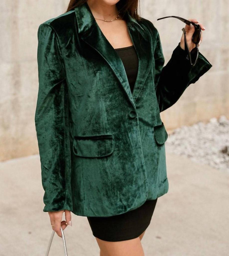 Her Entire Name Says Grace Her Entire Name Says Grace - Juliana Velvet Blazer