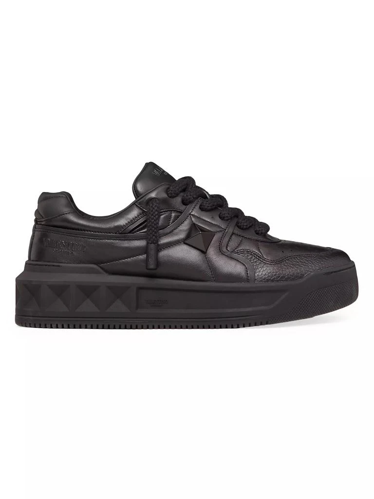Valentino One Stud XL Nappa Leather Low Top Sneakers 1