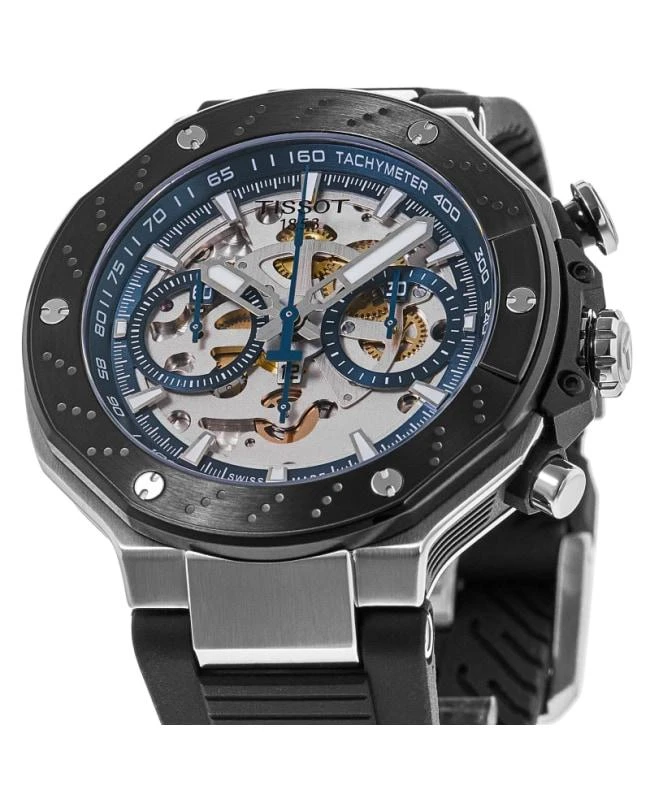 Tissot Tissot T-Race MotoGP Limited Edition Chronograph Skeleton Dial Silicone Strap Men's Watch T141.462.27.041.00 2