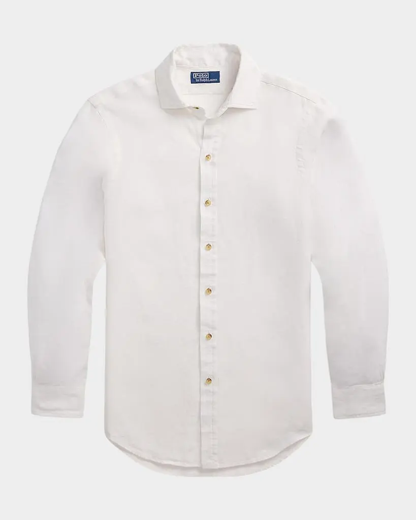 Ralph Lauren Men's Classic-Fit Linen Casual Button-Down Shirt