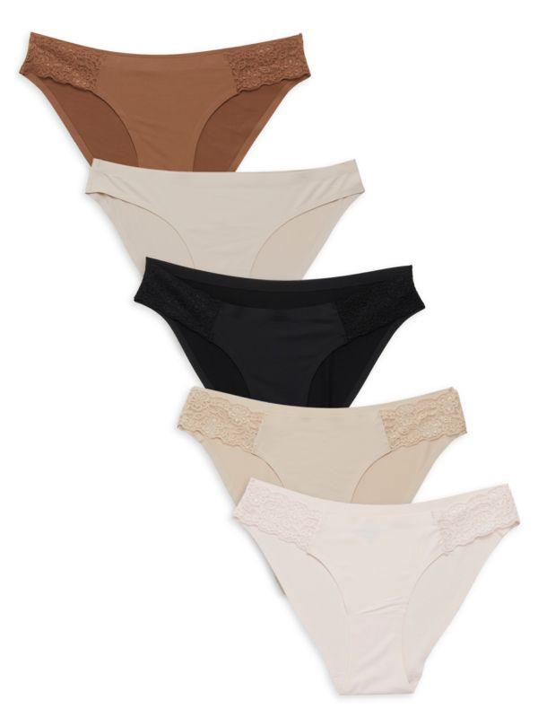 Ava & Aiden 5-Pack Neutral Bikini Panties