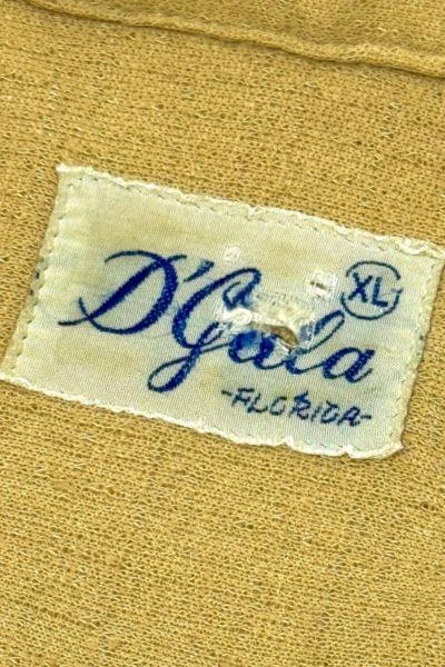 Urban Outfitters Vintage 1950's D'Gala Florida  Knit Zip Polo Shirt 3