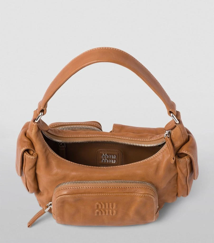 Miu Miu Nappa Leather Pocket Shoulder Bag 8