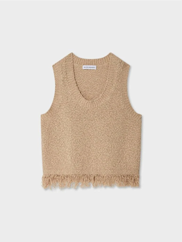 White + Warren White + Warren - Cotton Fringe Tank Top 4