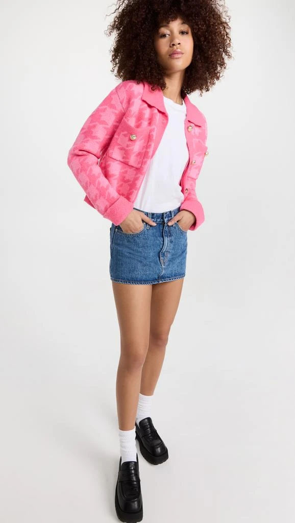 English Factory Knitted Houndstooth Cardigan 4