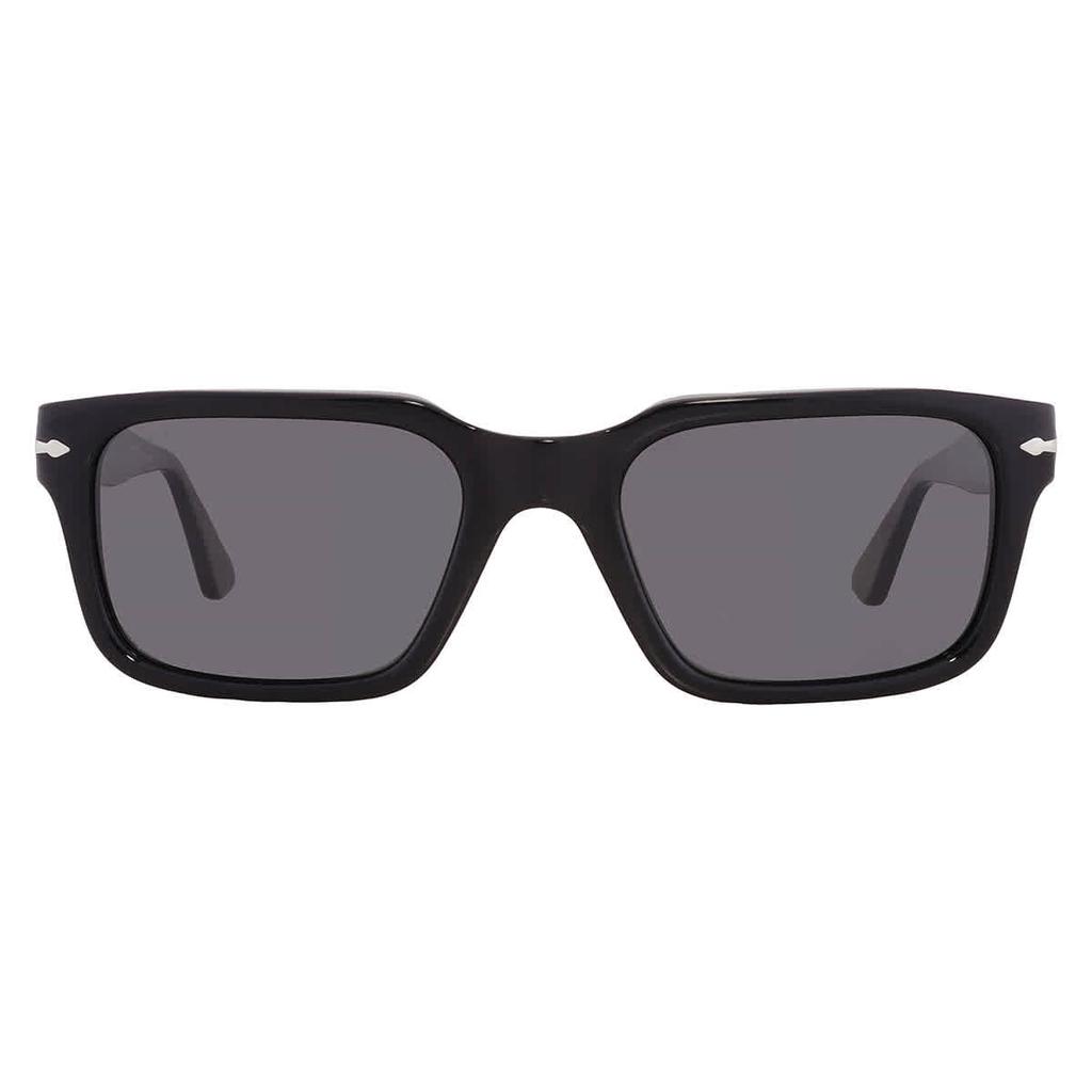 Persol Polarized Dark Grey Rectangular Men's Sunglasses PO3272S 95/48 53