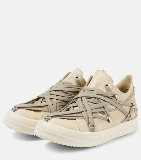 Rick Owens Hollywood Megalace suede sneakers 4