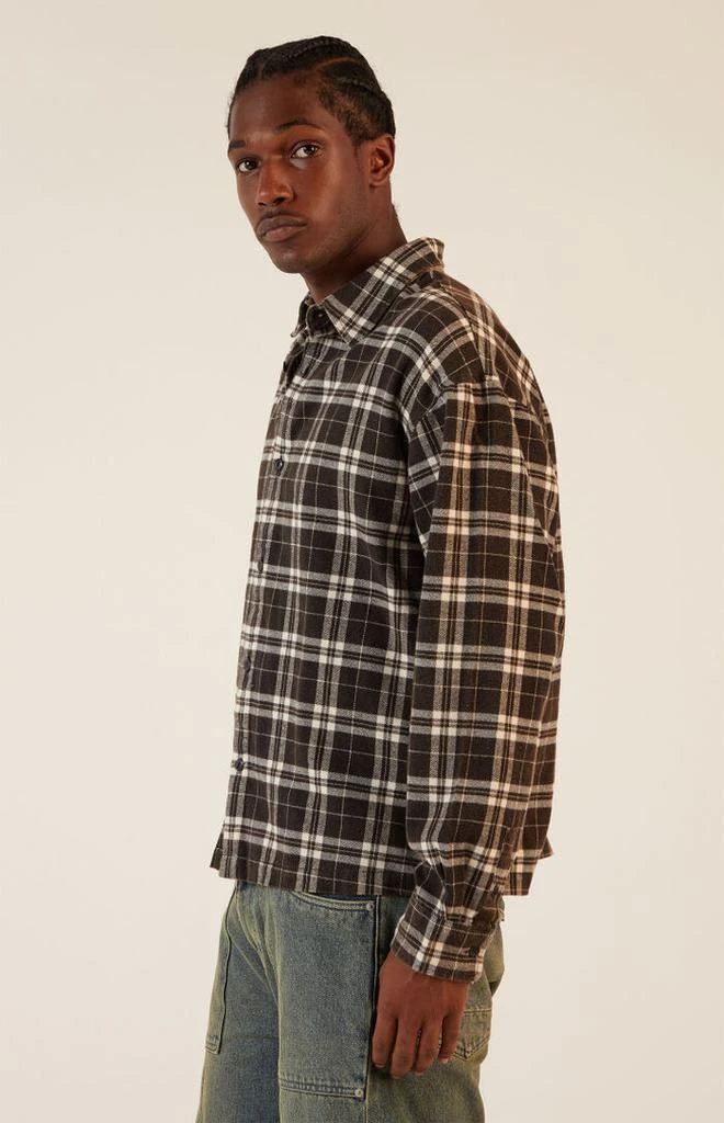 PacSun Washed Cropped Flannel Shirt 3