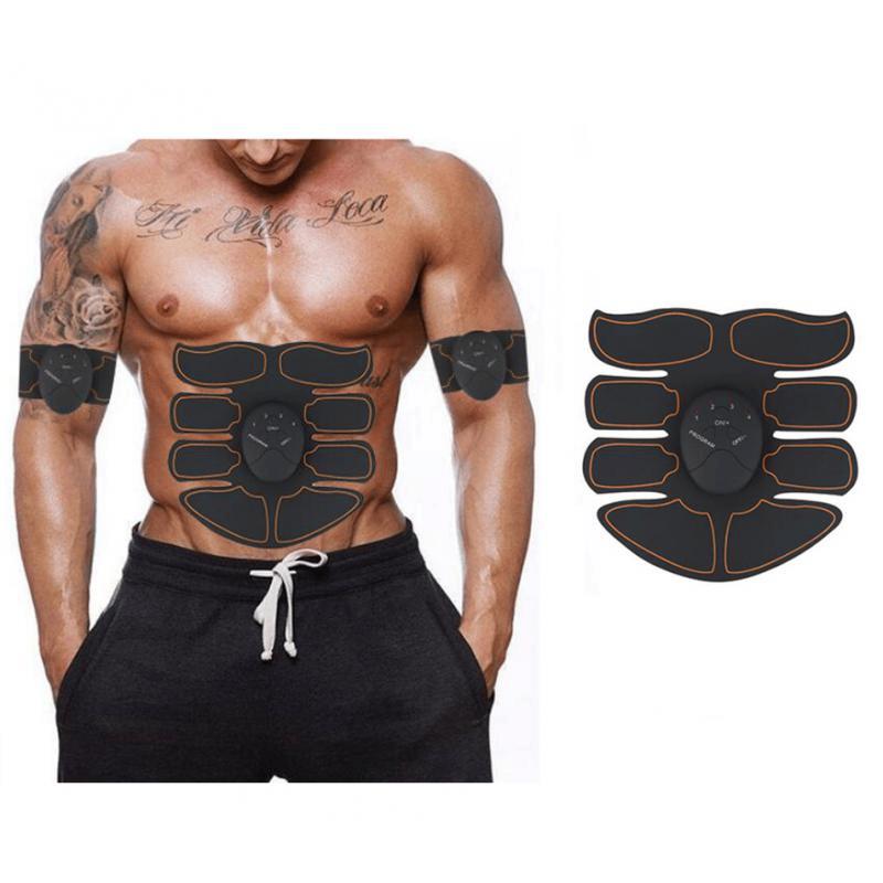 EMS Abdominal Muscle Toning Trainer ABS Stimulator Toner Fitness Binder Gym Belt - Abs + Arms + Hips