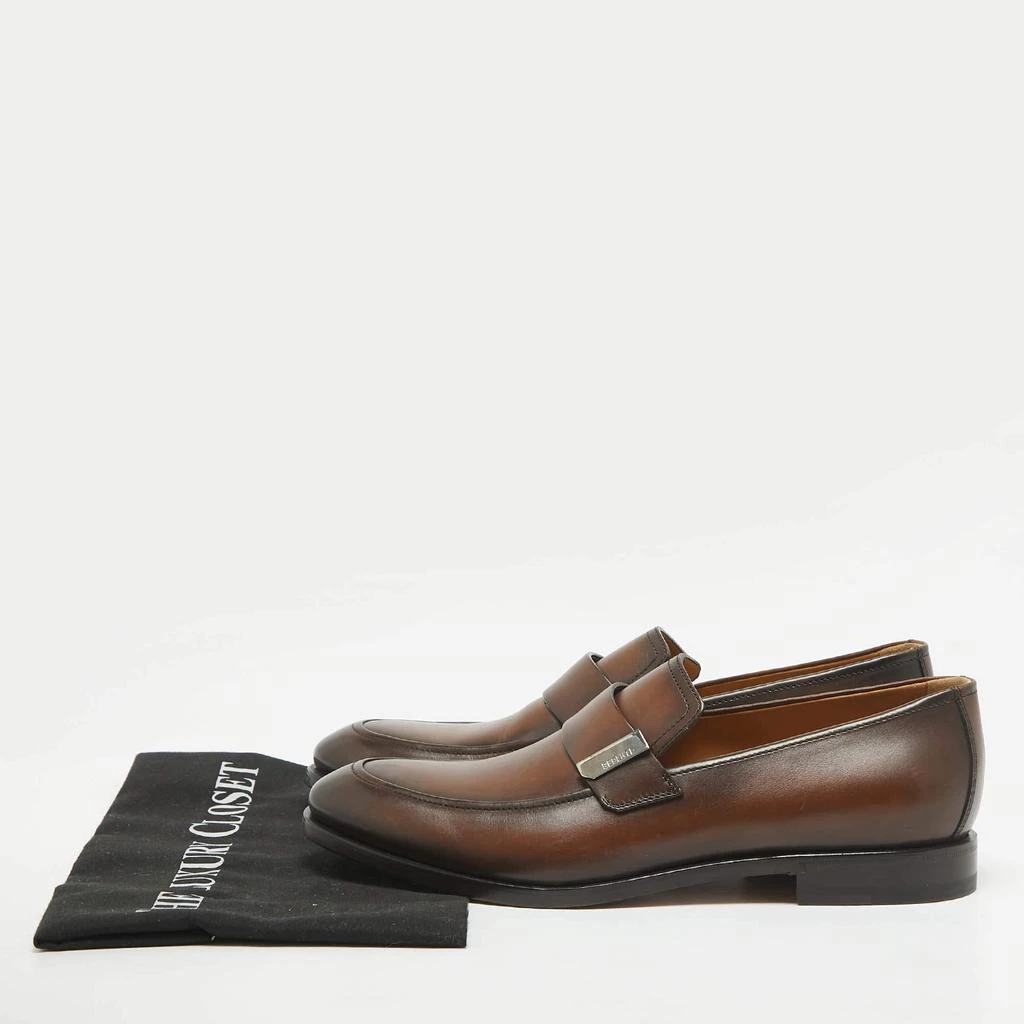 Berluti Berluti Brown Leather Penny Loafers Size 40.5 9