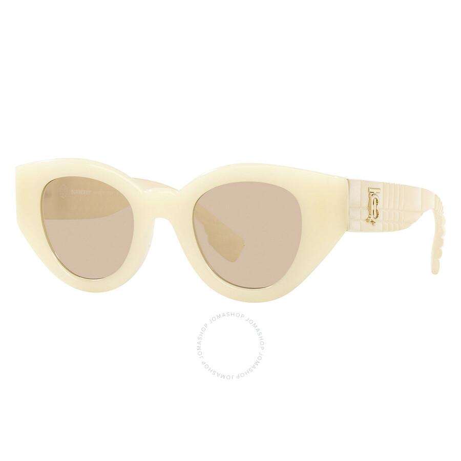 Burberry Meadow Light Brown Cat Eye Sunglasses BE4390 406793 47