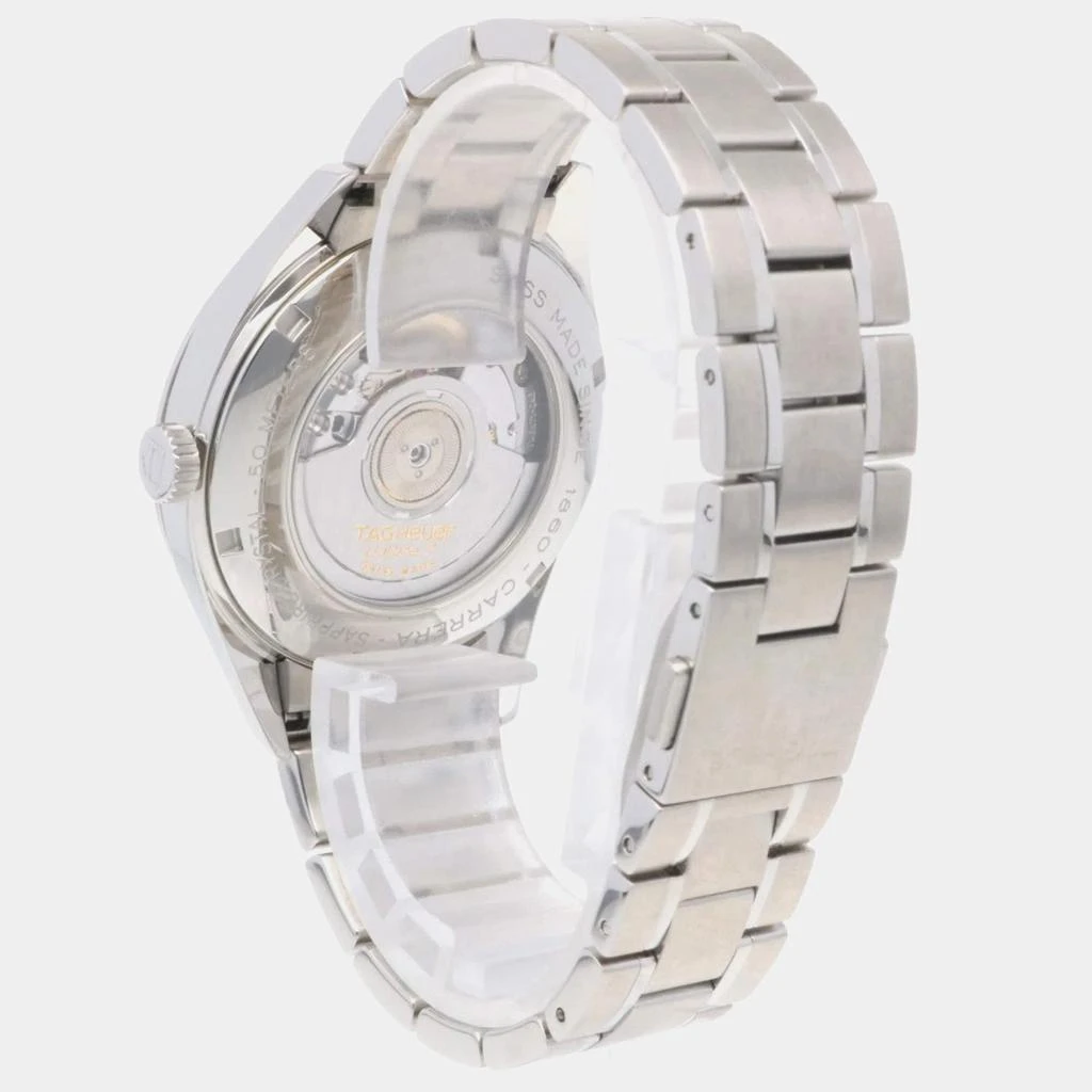 TAG Heuer Tag Heuer White Stainless Steel Carrera .Automatic Men's Wristwatch 38.5 mm 4